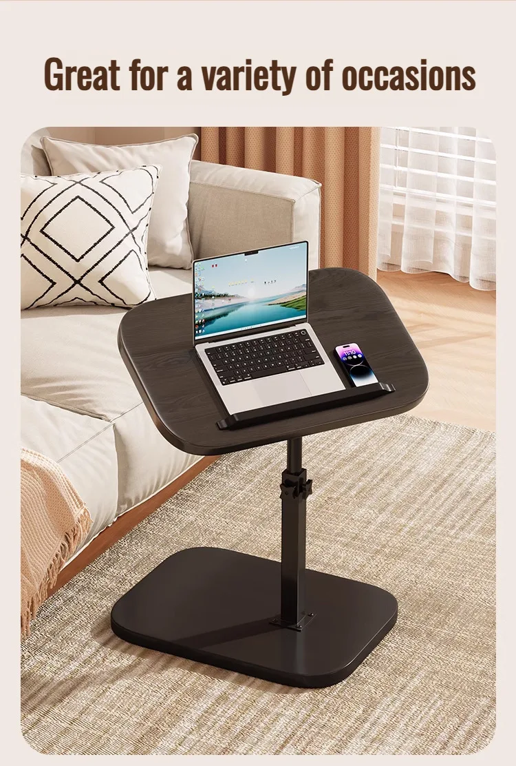 Adjustable Liftable Coffee Table - Rotating Foldable Sofa Side Table with Storage