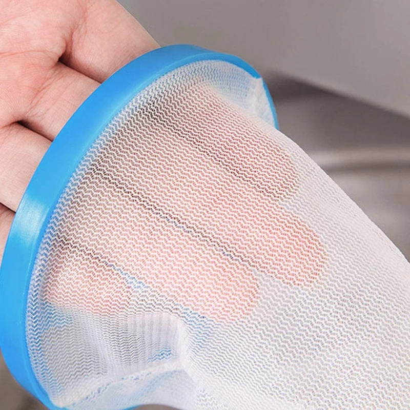 3 Pcs Washing Machine Filter Net Bag Hair Remover Cleaning Floating Net Bag Suction Filter Universal Artifact Tricolor