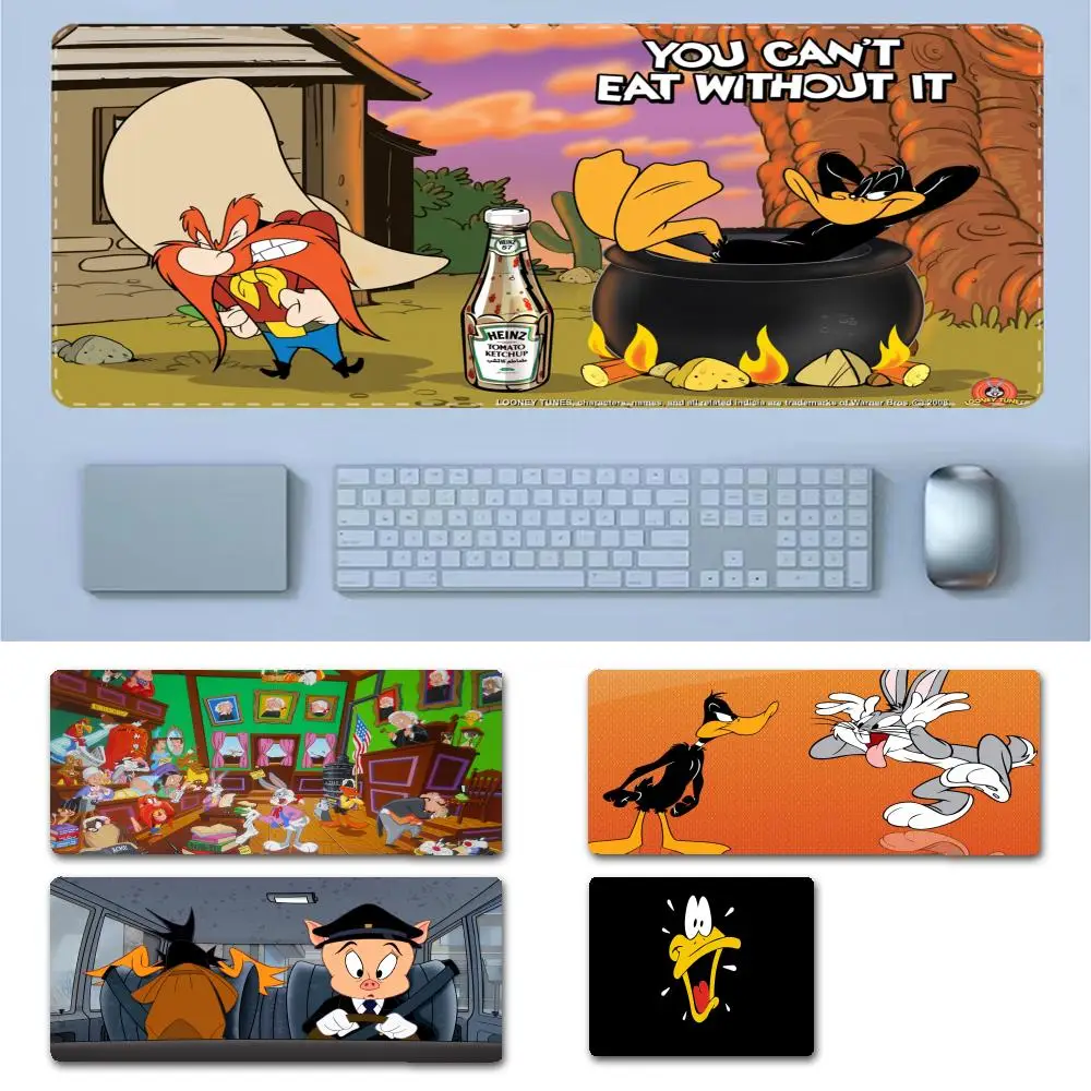 Disney Daffy Duck Mousepad Cute Natural Rubber Gaming Mousepad Desk Mat Size Per Game Keyboard Pad Per Gamer