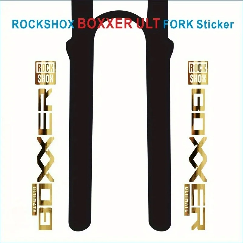 RockShox Boxxer 포크 데칼 방수 및 자외선 차단 PVC 스티커 MTB 산악 자전거 프레임 장식 액세서리