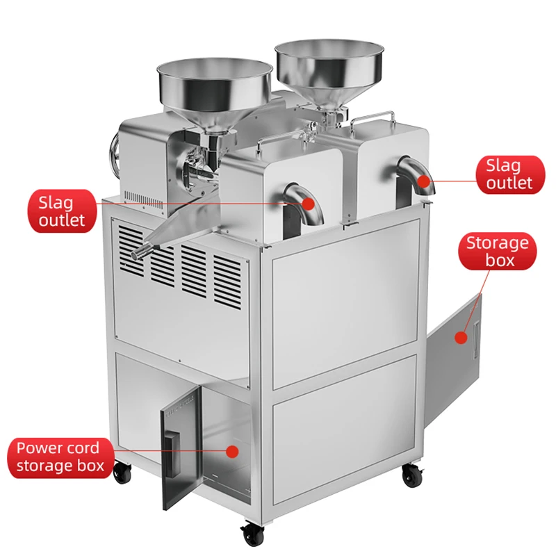 oil press Stainless Steel Oil Press Machine Automatic Oil Extraction Peanut Coconut P60
