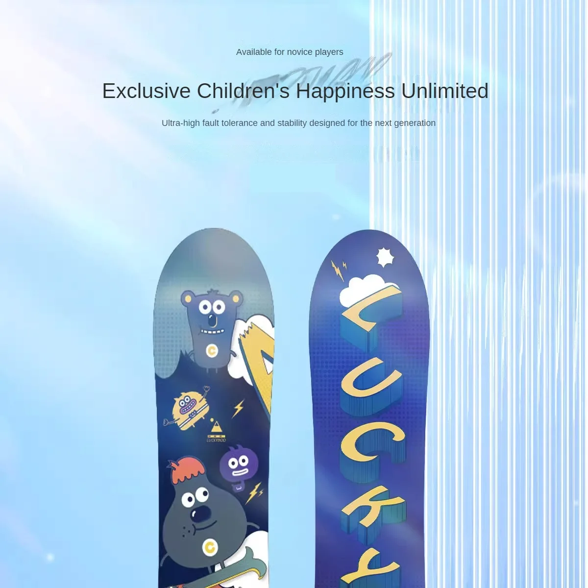 LUCKYBOO Children's Snowboard - Beginner 80-130cm