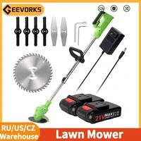 6.0Ah 25000RPM Electric Cordless Brush Cutter With 3Types Blades Stringless Weed Eater Electric Weed Trimmer Lawn Garden Pruning 1