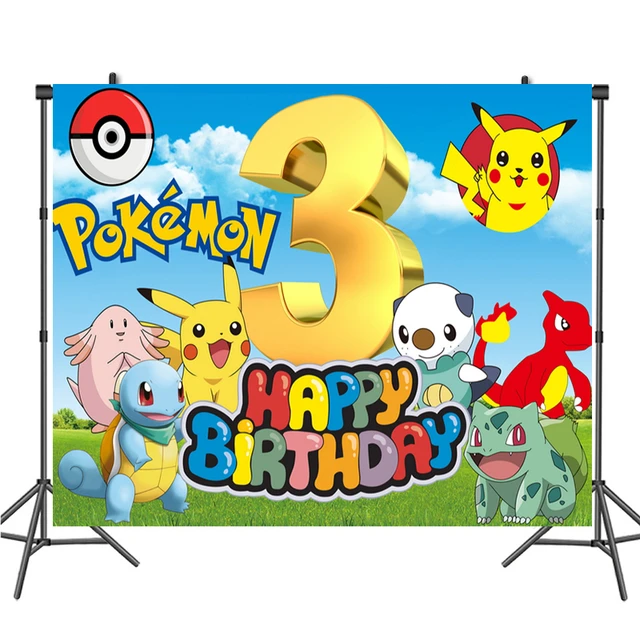 Pokemon Birthday Numbers Pikachu Numbers Age Birthday Decor Party