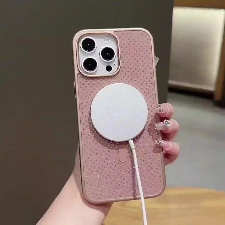 Магнитный чехол с блестящими стразами и бриллиантами для iPhone 16 15 14 Plus 11 12 13 Pro Max