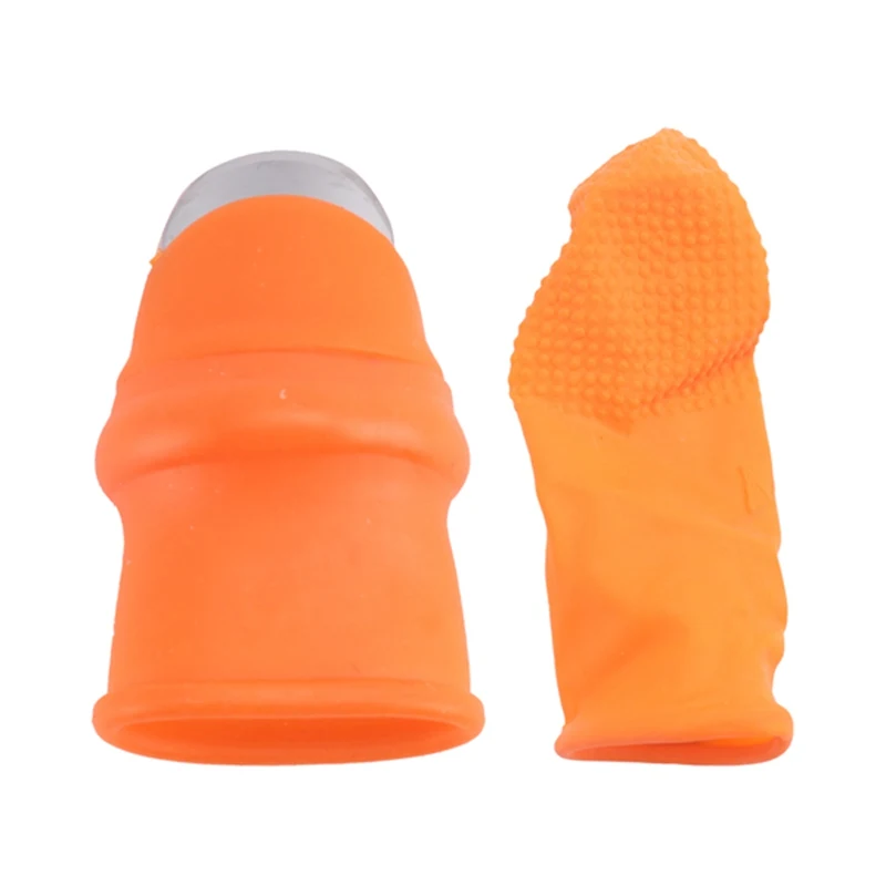 Gardening Silicone Thumb Knife With Finger Cots Thumb Knife Picker For Fruits Vege
