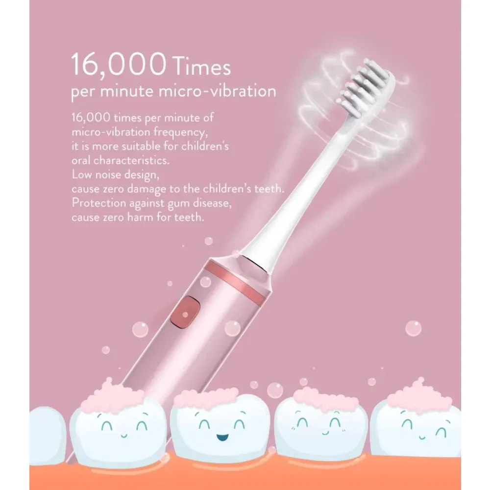 Durable Rechargeable Powered Soft Bristle Type Sonic Electric kids electric toothbrush automatic toothbrush with holder animal