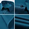 Hot-selling all-round elastic non-ironing plain men's short-sleeved shirts elastic business casual men's shirts can be wholesale 6