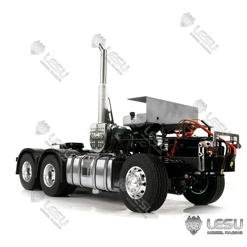 

1/14LESU Игрушечная модель грузовика 6X6 модель трактора Металлическое шасси Tamiya корпус непосредственно установленный