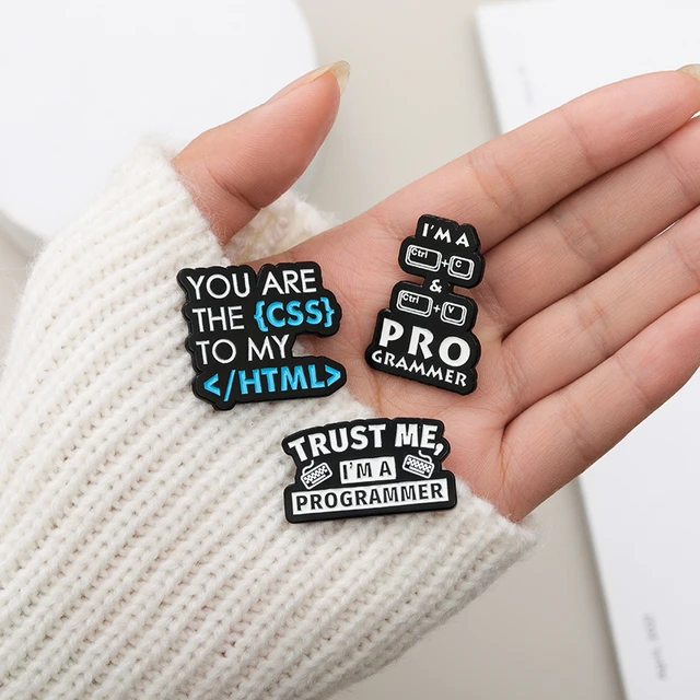 Programmer Enamel Pins Brooches Lapel Badges  4