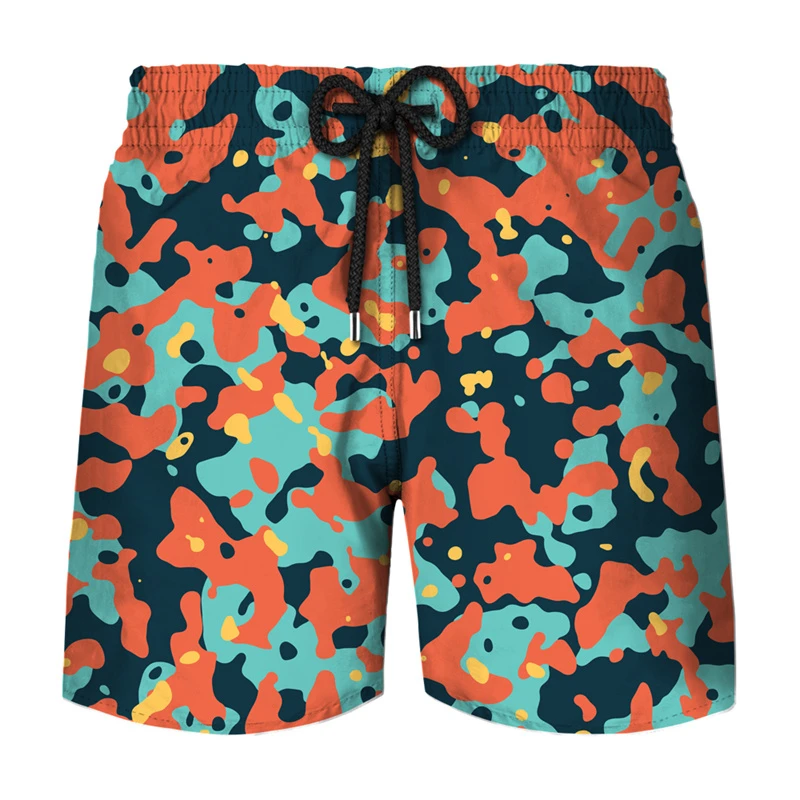 Tree Leaf Camouflage 3d Printed Shorts For Men Casual Sports Breathable Short Pant Summer Fashion Trend Clothes Shorts Trousers 5