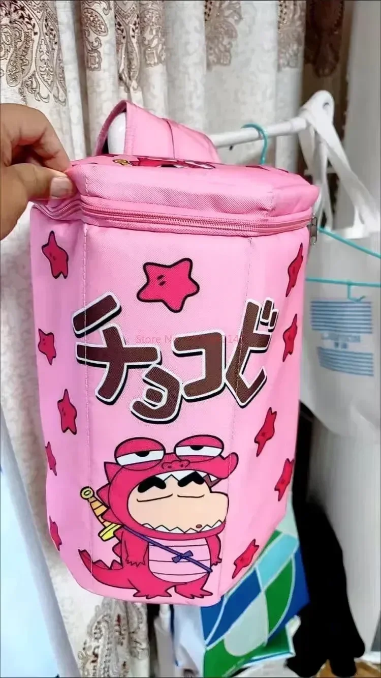 Kawaii Crayon Shin-chan Plüsch Tasche Cartoon Nette Rucksack Top Öffnung Zipper Schulter Tasche Anime Plüsch Coole Spielzeug Geburtstag geschenke – Detail 5