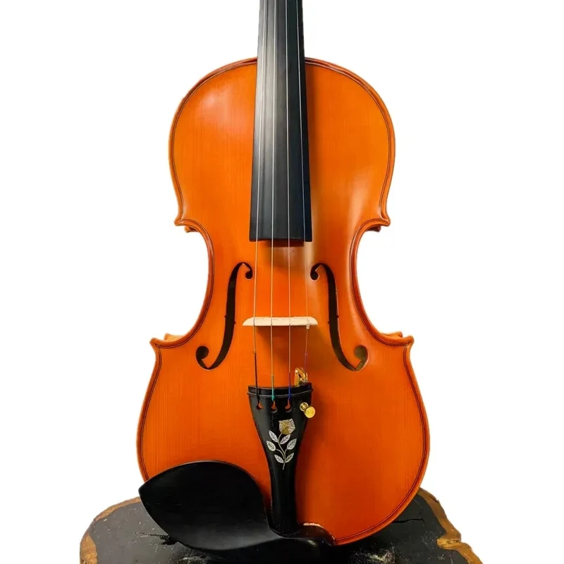 Скрипка из массива дерева ручной работы от бренда SONG в стиле Strad, 44 дюйма, с рисунком в виде розы на задней части, большой и мощный звук #15228 (art.: 3920c2d86cae2) - 3920c2d86cae2