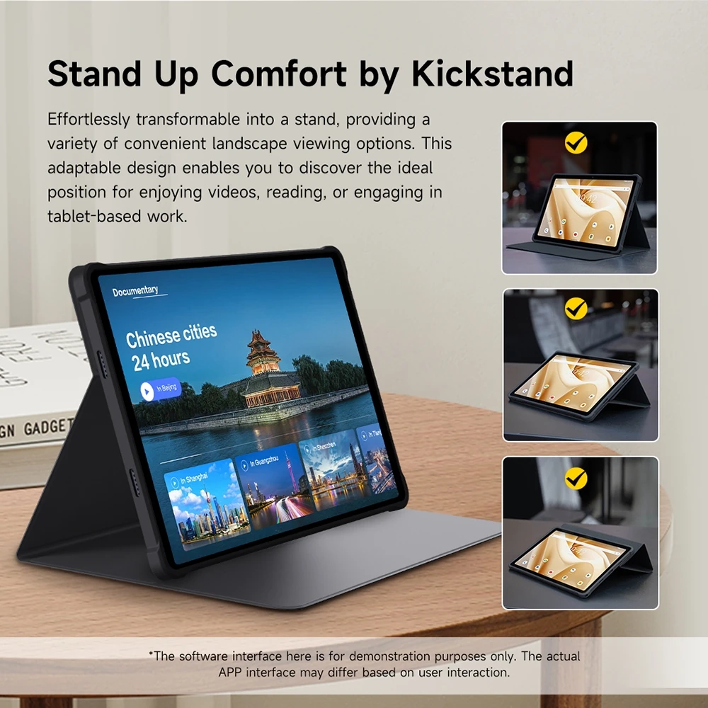 Ulefone Smart Book Cover PU Leather Case For Tab A11 Pro