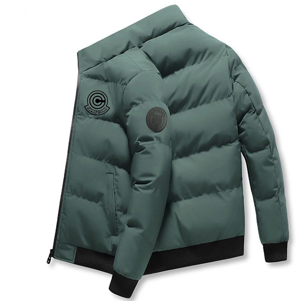 Winter Herren Baumwolljacke Lässig Warm Bedruckt Stehkragen Baumwollkleidung Trendy Fashion Casual_voghion.com