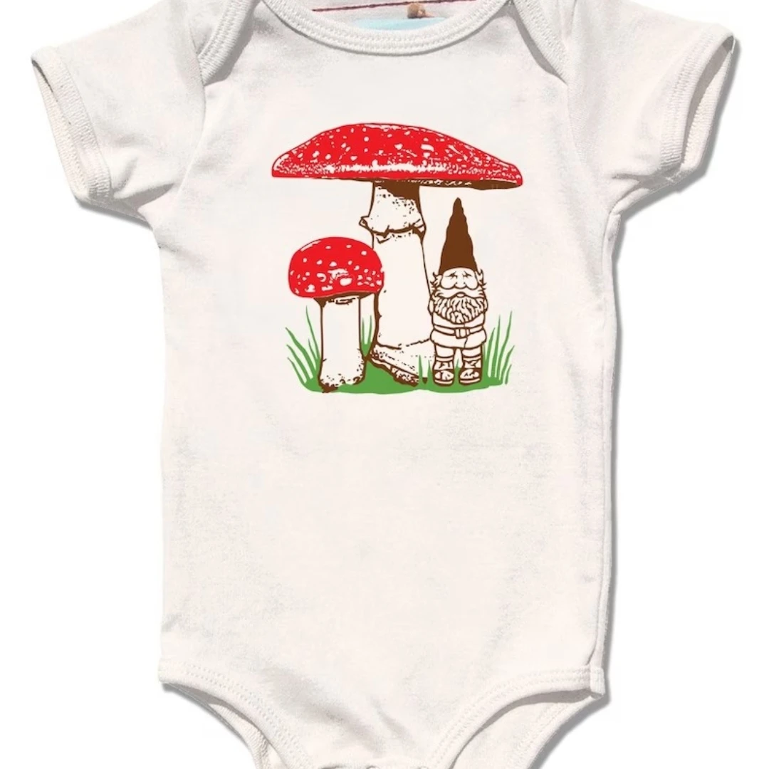 Gnome Onesie Baby Clothes Mushroom Body Natural Organic Baby Gift Woodland Design Baby Boy Baby Girl Annuncio Di Gravidanza