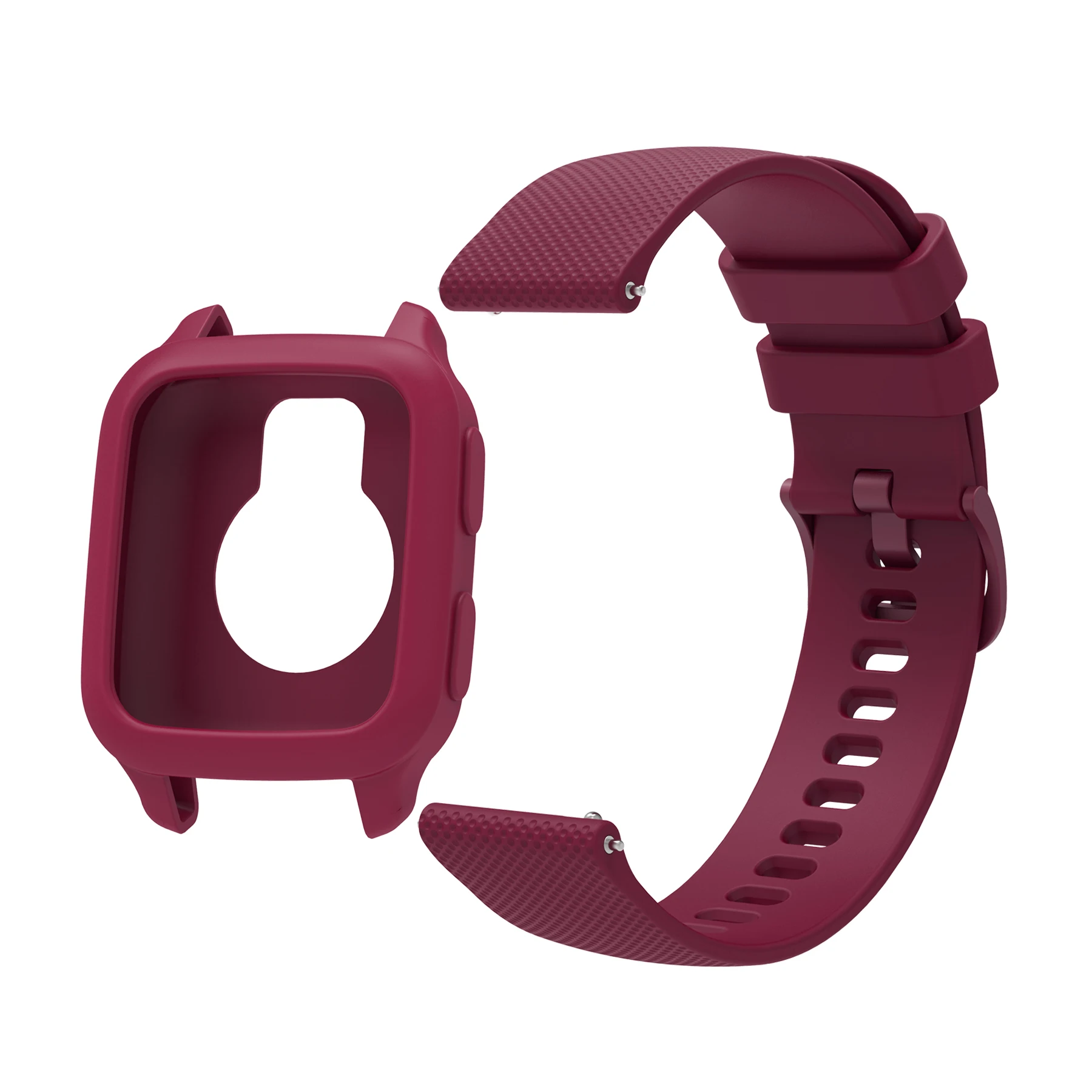 Premium Silicone 2-in-1 Watch Protector with Textured Strap