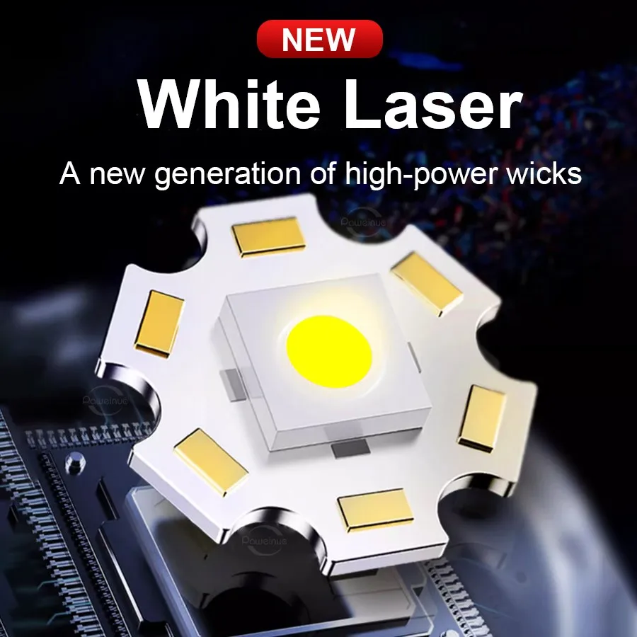 Description Picture 6 of itemPortable LED Flashlight 90000LM Rechargeable Lighting Super Bright Torch Zoom Shot Long Built-in Battery Flashlight For Camping