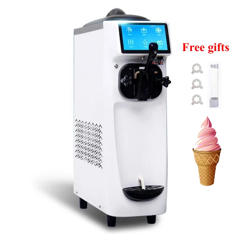 

Desktop Ice Cream Machine Smart Touch Screen Soft Ice Cream Maker Stainless Steel Gelato Making Machine 110V 220V