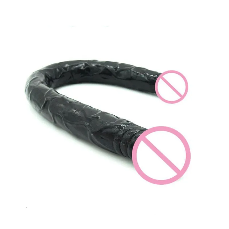 55cm Long Sex Real Penis Double Head Dildos G Spot Vaginal Prostate Stimulator Anal Plug Sex Toys for Women Men Masturbator
