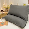 Gray Pillows Cover 2pcs Pillowcase 48x74cm Cushion Cover Rectangle Pillowslip for Home funda almohada Simple Style Pillow Case 3