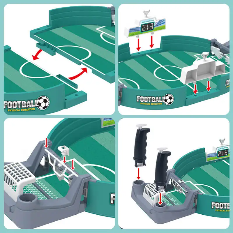 Foosball Games Tabletop Football Soccer Pinball Table Top Football Table Interactive Game Desktop Sport Board Game