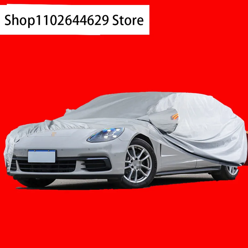 

Cawanerl Full Car Cover SUV Anti UV Rain Sun Snow Frost Oxford cloth Cover Sunshade Dustproof For Porsche Panamera Accessories