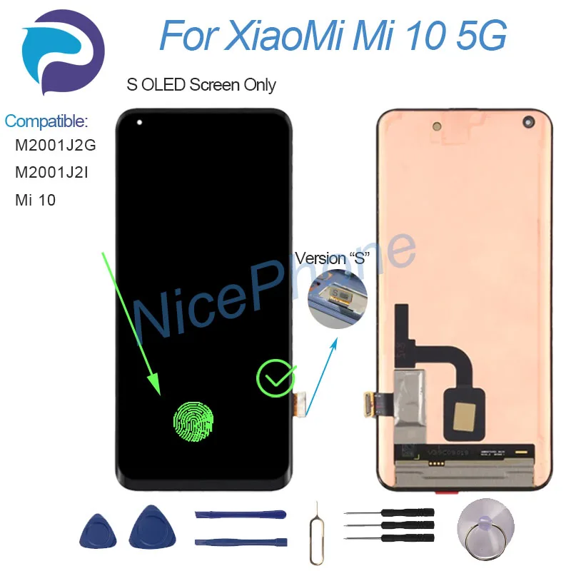 Display Samsung A 10 2x Pellicole Protettive In Vetro Temperato Per Xiaomi Mi 10 | 9H Full Cover Curved | Kit Completo Cover Vetro Temperato 3d Curvo Moex Per Mi 10