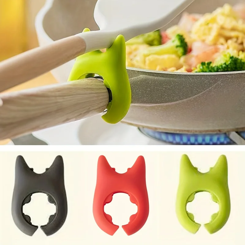 Kitchen Utensil Holder Kitchen Accessories Kitchen Organizer Pot Lid Rack Pot Lid Holder Kitchen Tool Silicone Kitchen Holder 1Pcs of Silicone Kitchenware Sets-Spill-Proof Spoon and Pot Lid Rack，Multi-Function Spatula Shelves Are Suitable for