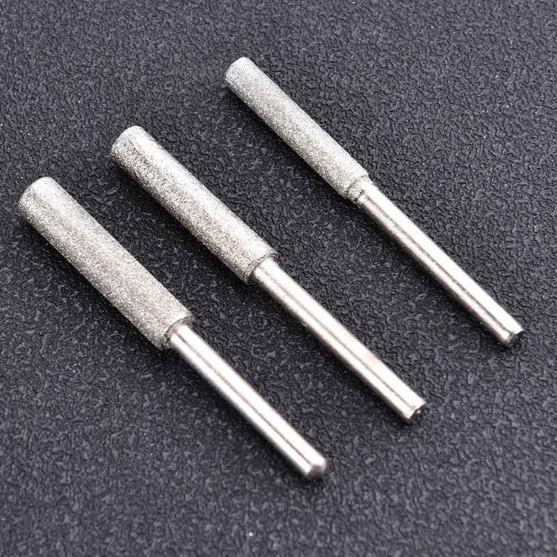 12 Fraises Diamant Revêtement Titane Pour Affûteuse De Tronçonneuse - 4.8mm, 4mm, 5.5mm (au Choix) - 2