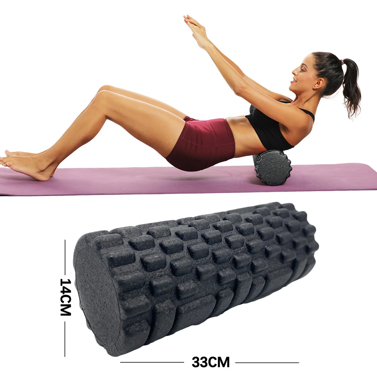 Description Picture 2 of item33*14CM Epp Yoga Column Gym Fitness Foam Roller Back Muscle Body Relax Massager Exercise Yoga Block For Pilates Shaping Training