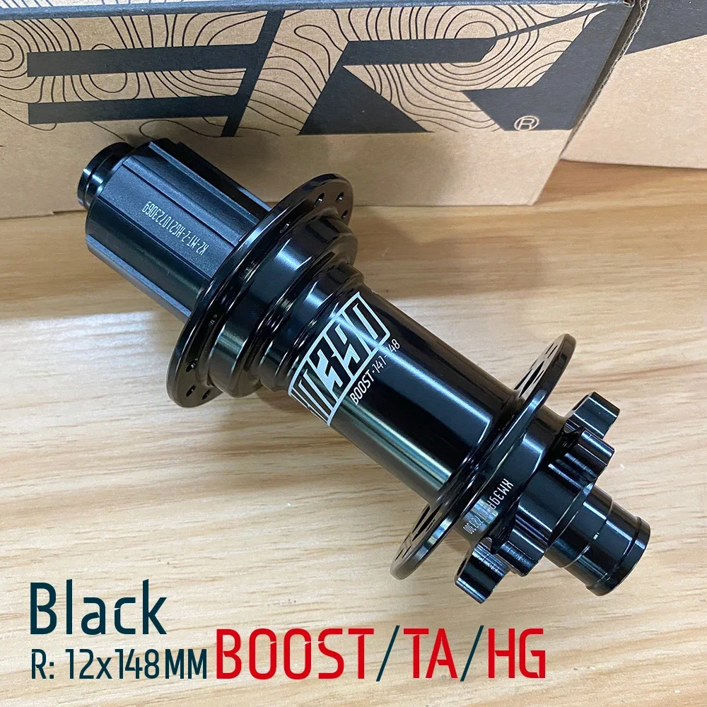 Koozer XM390 부스트 후면 Tpi 헤비 XC 전자 자전거 MTB 자전거 허브 5x141 QR 12x148mm TA 28H 32H 구멍 HG XD MS 10S 11S 12S 용 6 볼트