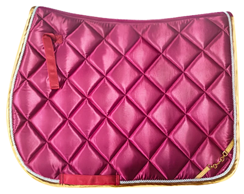 Satin Saddle Pads Equestrian Equipment Dressage Jumping Horse Saddle Pad