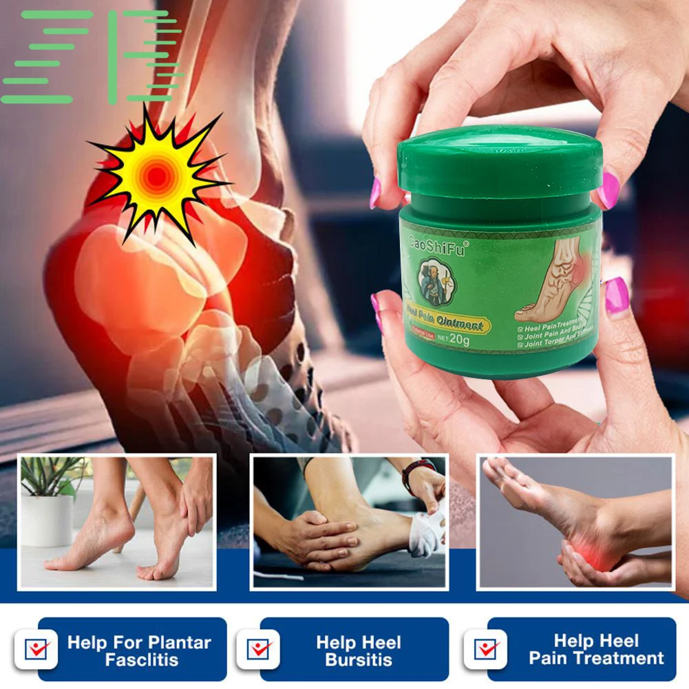 

ZB Heel Spur Treatment Pain Relief Ointment Herbal Bone Spurs Achilles Tendonitis Cream Heel Pain Plaster Foot Care Tools