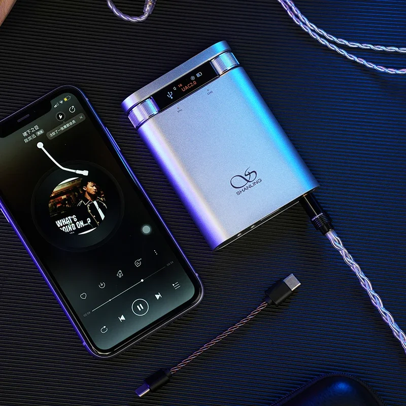 SHANLING H2 Portable USB DAC AMP Hi-Res Audio Bluetooth Headphone 