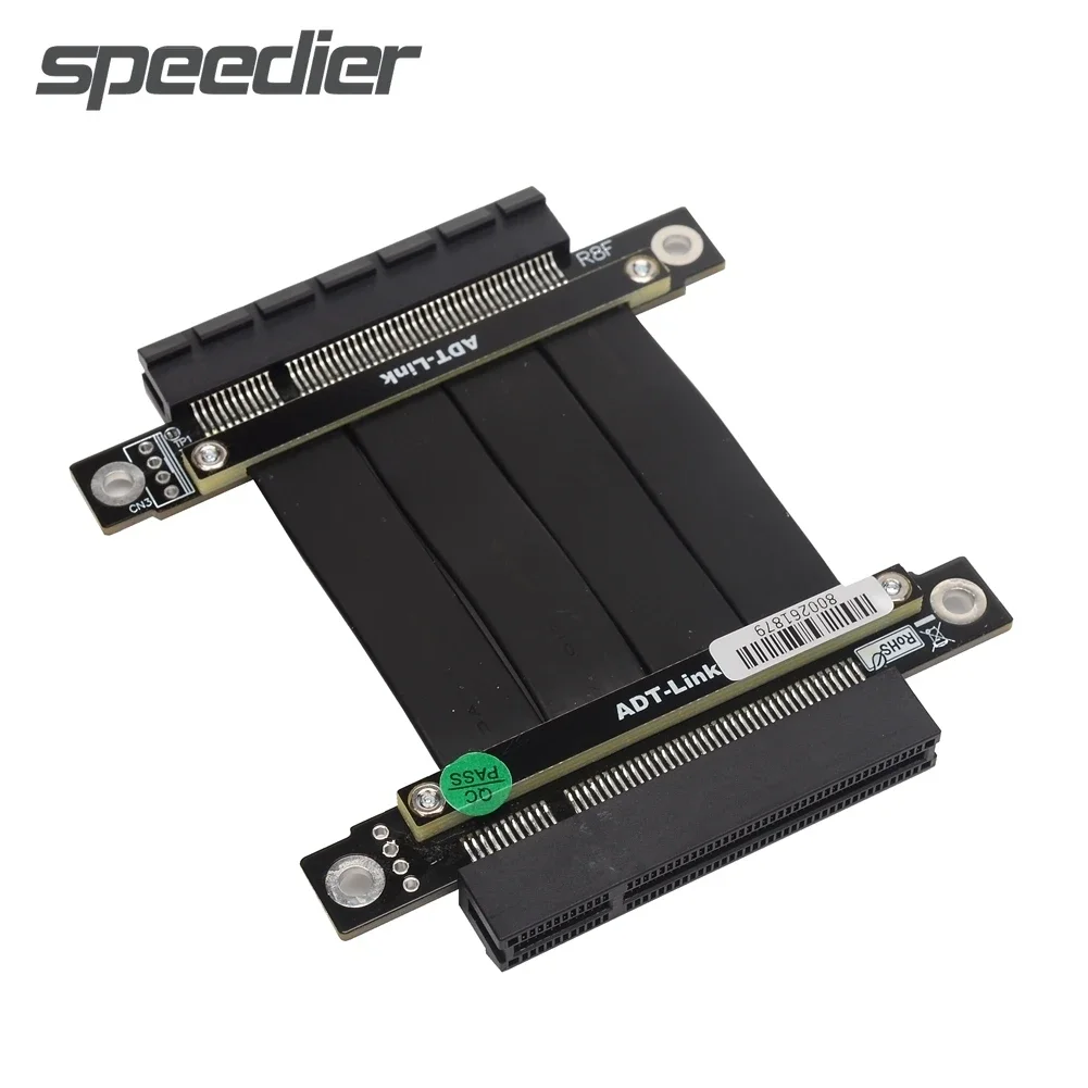 Conectores Fêmea para Fêmea Cabo de Extensão Direto de Sinal Server Gpu Pci-e 8x Extender Adt R88ff Pcie 3.0×8 Riser
