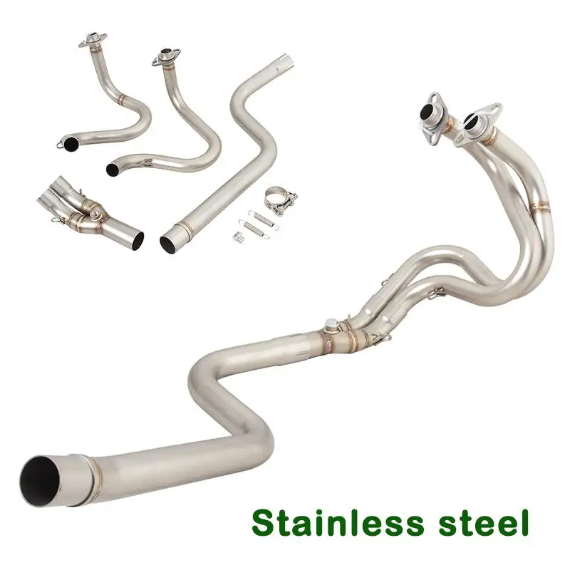 

For Kawasaki Versys-X 300 X250 2017-2023 Motorcycle Exhaust Muffler Header Link Pipe Stainless Steel Connect Original Tips