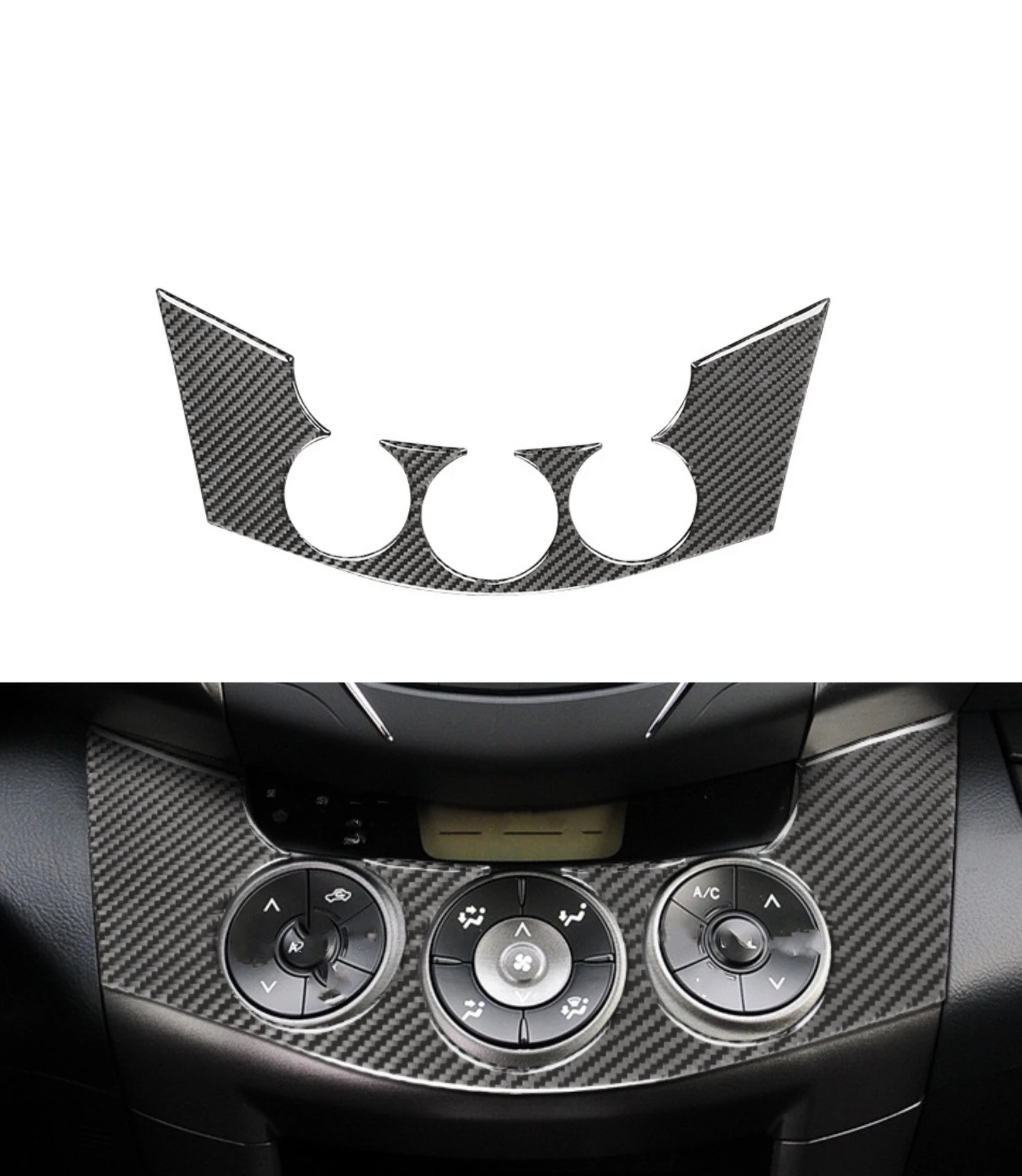 

Car Center Console Switch Panel Trim Carbon Fiber Cover Frame Fit for Toyota for RAV4 2006 2007 2008-2012 Car Accessories