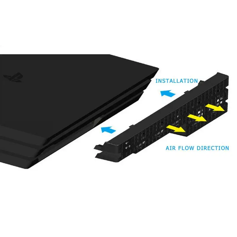 For PS4 Pro Cooler USB External 5-Fan Super Turbo Temperature Control Cooling Fan for Playstation 4 Pro Game Console