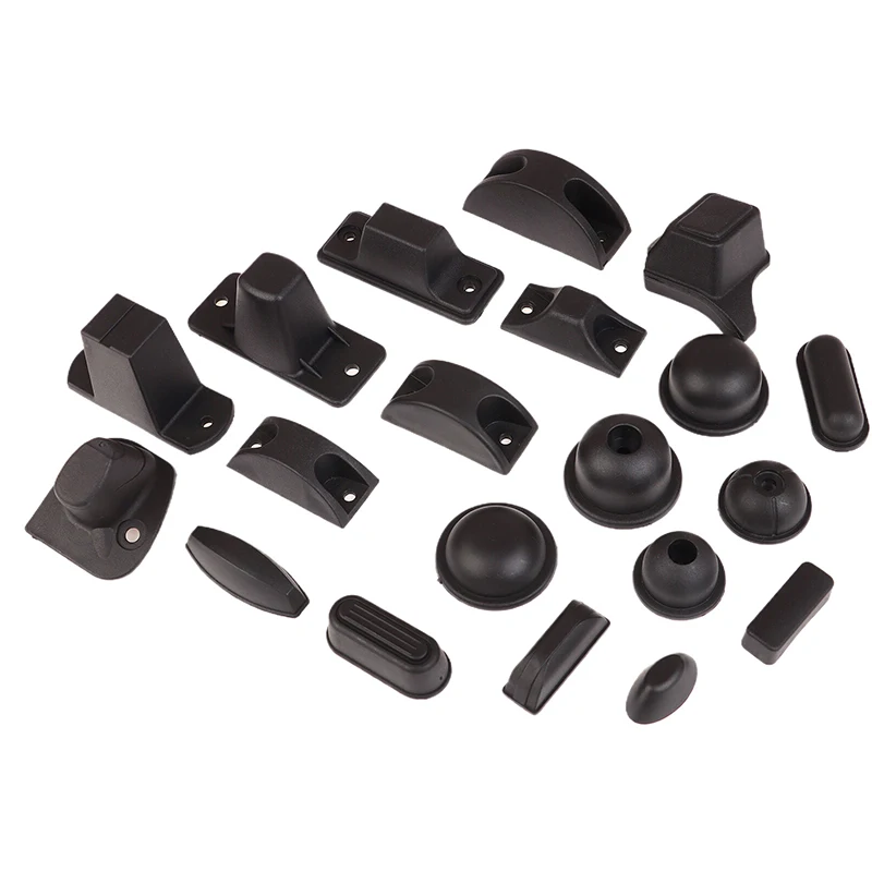 1Pcs Black Replacement Plastic Stud Luggage Feet Pads Baggage Stud Foot Feet Pads For All Suitcase Bags Luggage Stand Feet 2025