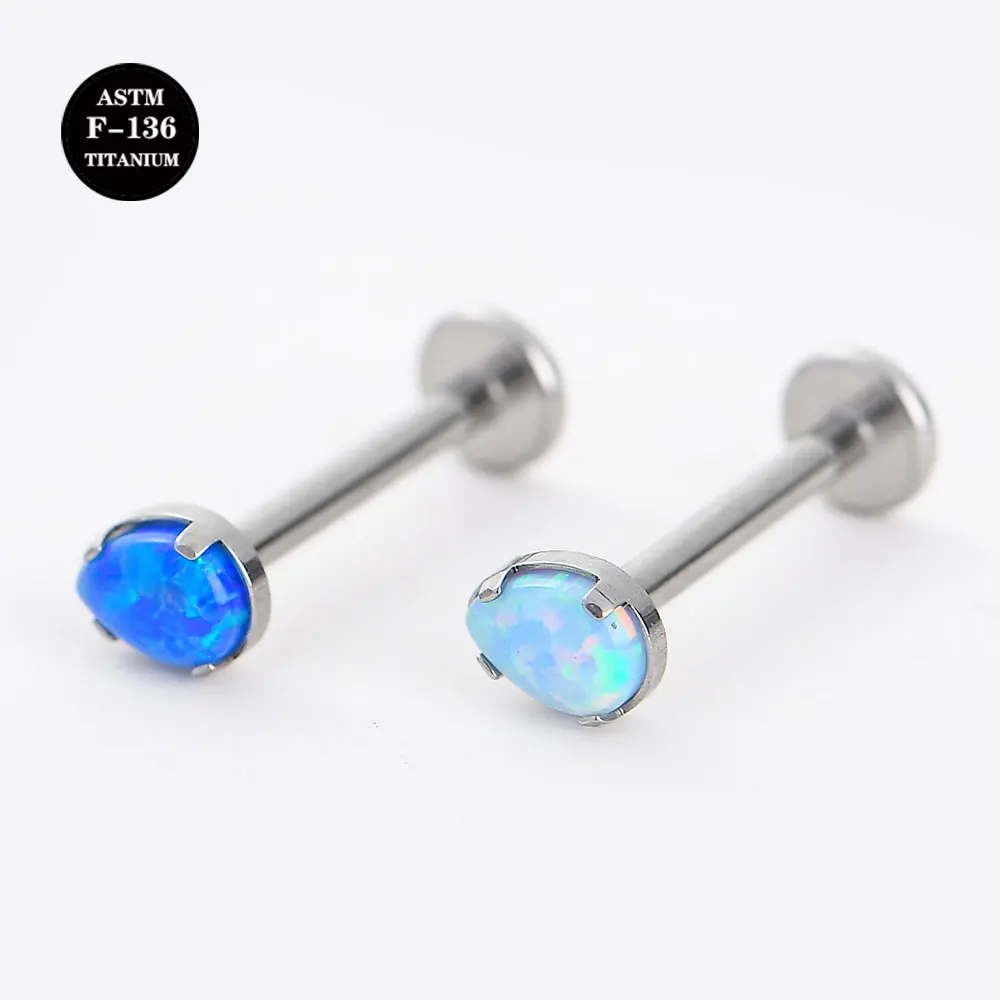 

Серёжка-гвоздик для пирсинга уха, из титана, внутренняя резьба, 16 г, деталь Астм F136