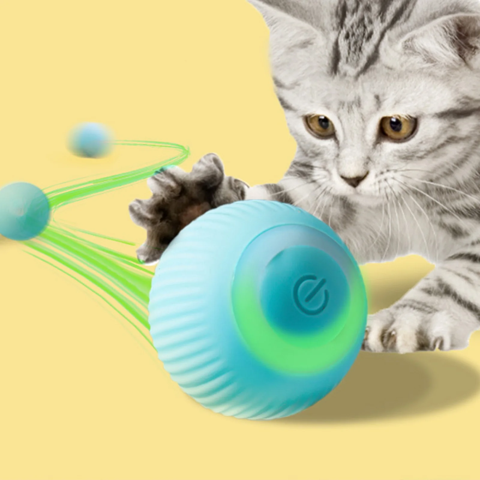Smart Cat Toys Automatic 360° Rolling Ball with LED Interactive USB