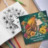 Flowers and Maiden Coloring Book 24 Page Gift For Birthday Party Relieve Stress Kill Time Graffiti Painting Drawing Art Book 4