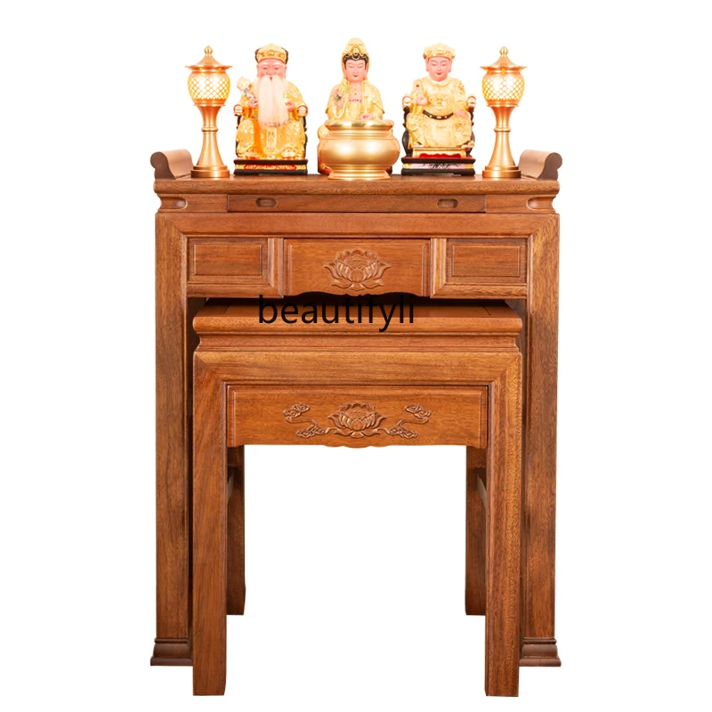 

Altar Incense Burner Table Solid Wood Prayer Altar Table Home Buddha Shrine God of Wealth Table Chinese Simple Modern Style