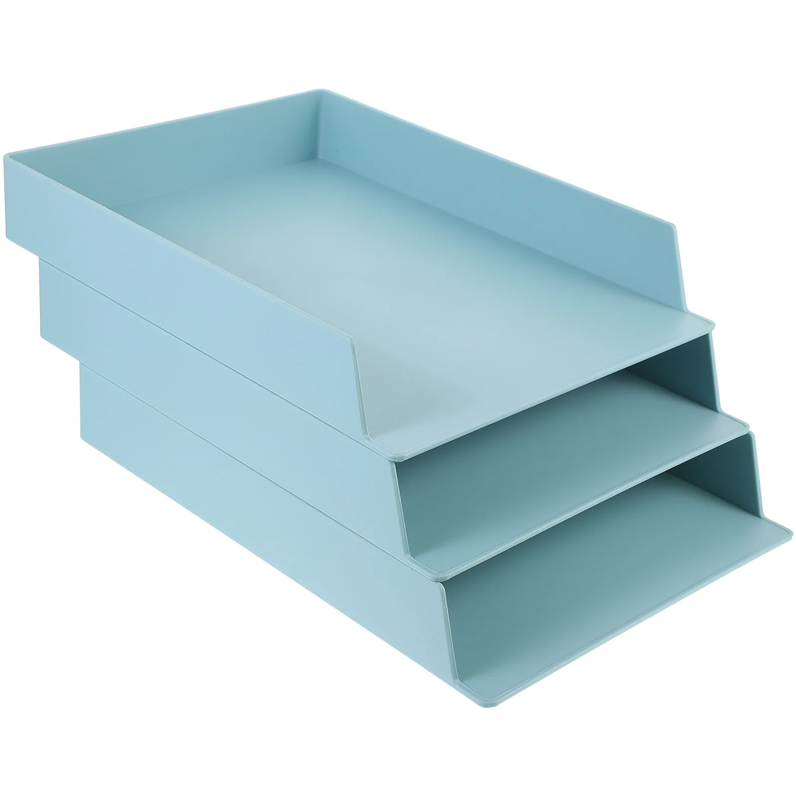 

3pcs Paper Magazine Storage Holder Receipts Container Office Storage Supplies