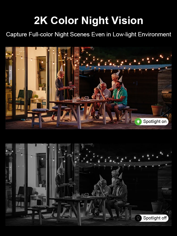 Primjer noćnog vida kamere