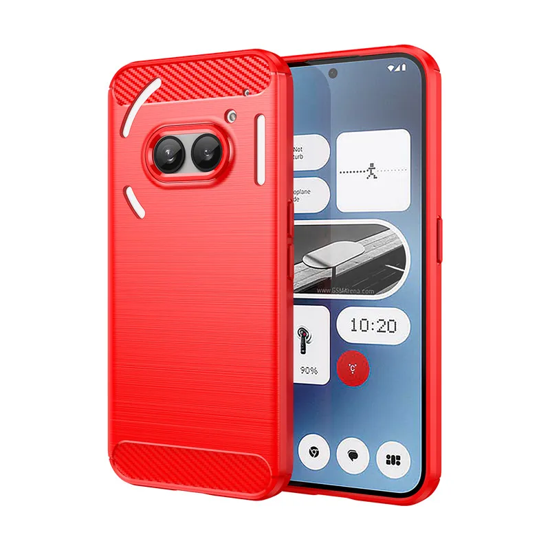Carbon Fiber Shockproof Silicone Bumper Case - 6.7 Inch Protective Cover