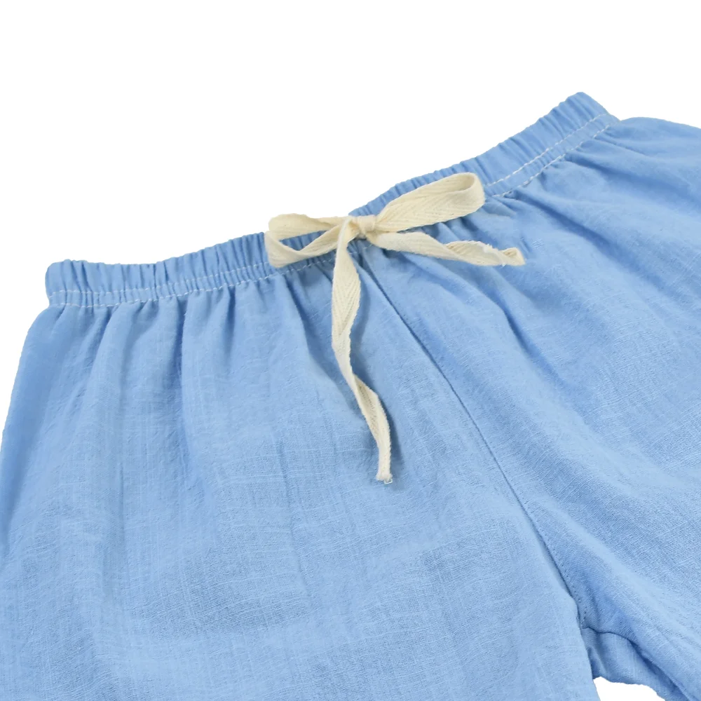 2-10Y Summer Boys Girls Shorts Children Candy Color Short Pants Kids Young Cotton & Linen Breathable Sports Beach Loose Shorts kids shorts