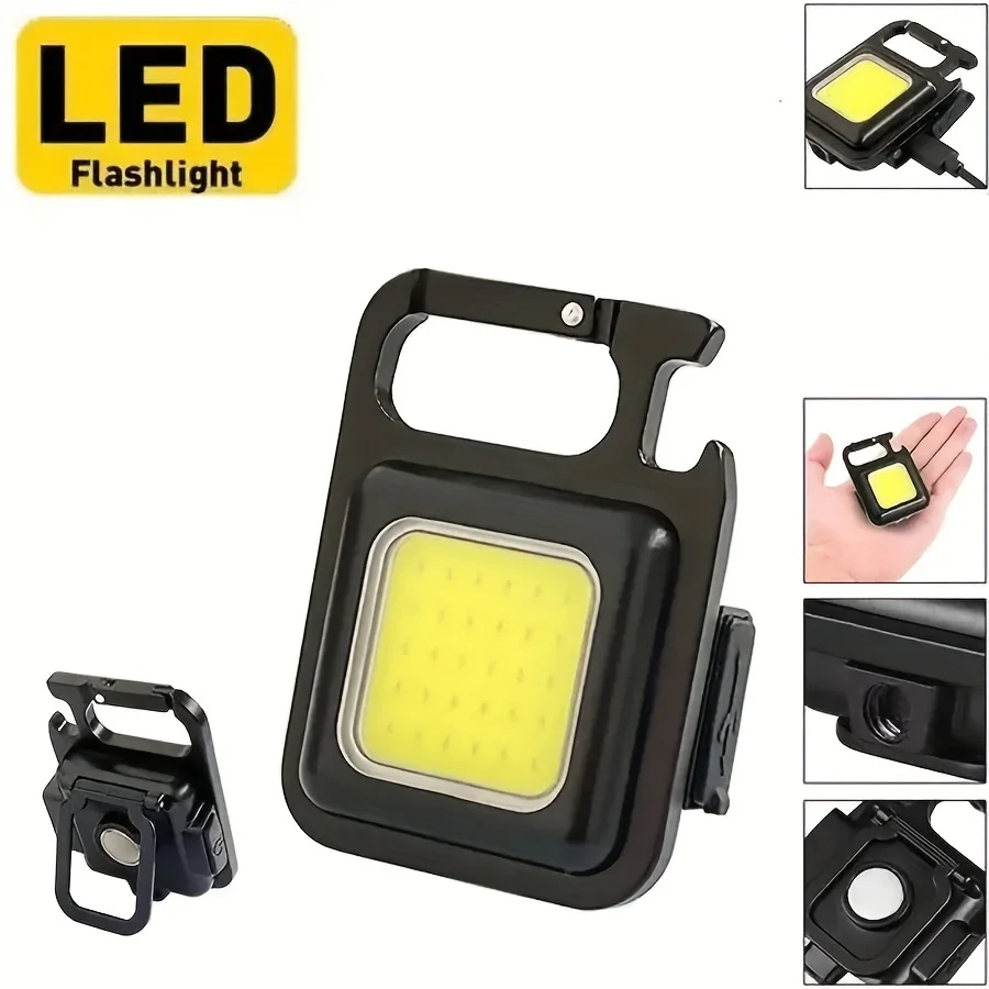 Led flashlight keychain light camping lights camping lamp 1 PC rechargeable mini flashlight