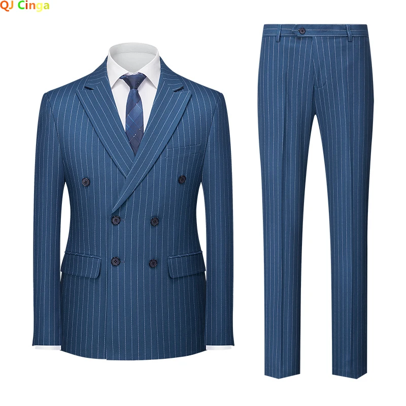 Abito da uomo retrò in tweed a spina di pesce, vestibilità aderente, 2 pezzi, abito formale, per testimoni dello sposo, smoking, giacca e pantaloni da ballo da uomo, Grigio scuro, 3XL